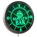 ADVPRO Name Personalized Custom Home Bar Beer Mugs Cheers Neon Sign LED Wall Clock ncw-tm - Green