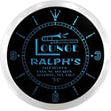 ADVPRO Ralph's Jazz Music Lounge Pub Bar Custom Name Neon Sign Clock ncx0063-tm - Blue
