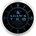 ADVPRO Adam's T.K.O. Tavern UFC Custom Name Neon Sign Clock ncx0069-tm - Blue