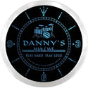 ADVPRO Danny's Man Cave Lounge Custom Name Neon Sign Clock ncx0102-tm - Blue