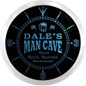 ADVPRO Dale's Man Cave Pitstop Custom Name Neon Sign Clock ncx0109-tm - Blue