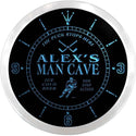 ADVPRO Alex's Man Cave Penalty Box Hockey Custom Name Neon Sign Clock ncx0155-tm - Blue