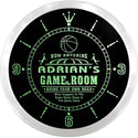 ADVPRO Adrian's Man Cave Game Room Custom Name Neon Sign Clock ncx0227-tm - Green