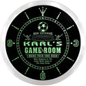 ADVPRO Karl's Man Cave Game Room Custom Name Neon Sign Clock ncx0228-tm - Green