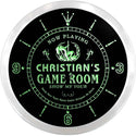 ADVPRO Christian's Sexy Game Room Bar Custom Name Neon Sign Clock ncx0235-tm - Green