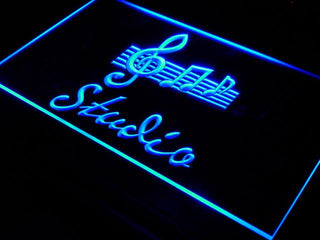 ADVPRO Studio On Air Music Bar Pub Neon Light Sign st4-s001 - Blue