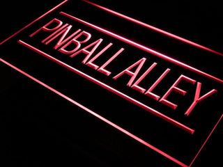 ADVPRO Pinball Alley Game Room Bar Neon Light Sign st4-s004 - Red