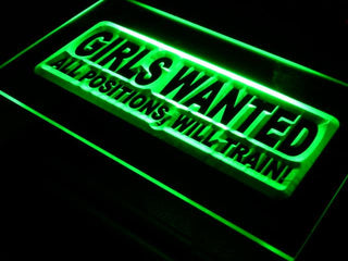 ADVPRO Girls Wanted All Positions Bar Neon Light Sign st4-s006 - Green