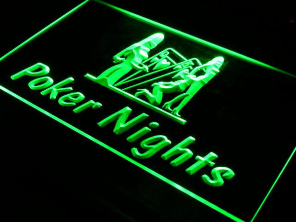 ADVPRO Poker Nights Game Bar Pub Gift Neon Light Sign st4-s007 - Green