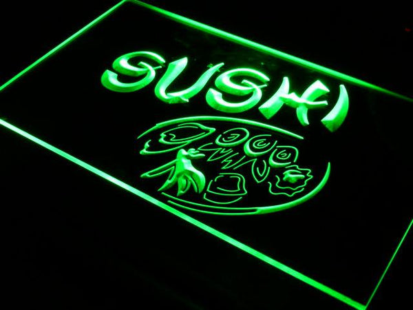 ADVPRO Japanese Cuisine Sushi Food Neon Light Sign st4-s008 - Green