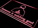 ADVPRO CCTV Someone is Watching Neon Light Sign st4-s009 - Red