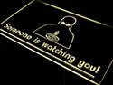 ADVPRO CCTV Someone is Watching Neon Light Sign st4-s009 - Yellow