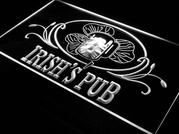 ADVPRO Irish's Pub Bar Club LED Neon Sign st4-s012 - White