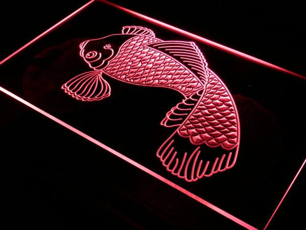 ADVPRO Koi Japanese Fish Tattoo Logo Neon Light Sign st4-s015 - Red