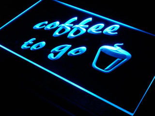 ADVPRO Coffee to Go Shop Bar Pub Neon Light Sign st4-s016 - Blue