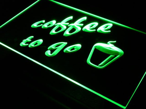 ADVPRO Coffee to Go Shop Bar Pub Neon Light Sign st4-s016 - Green