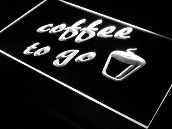 ADVPRO Coffee to Go Shop Bar Pub Neon Light Sign st4-s016 - White