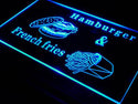 ADVPRO Hamburger French Fries Fast Food Neon Light Sign st4-s018 - Blue