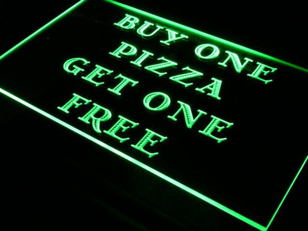 ADVPRO Pizza Buy One Get One Free Cafe Neon Light Sign st4-s019 - Green