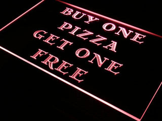 ADVPRO Pizza Buy One Get One Free Cafe Neon Light Sign st4-s019 - Red
