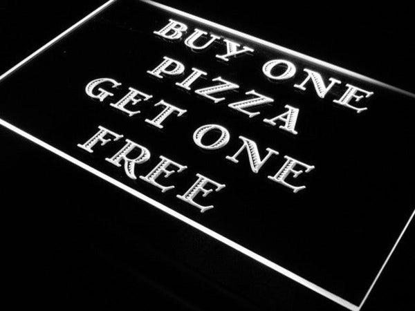 ADVPRO Pizza Buy One Get One Free Cafe Neon Light Sign st4-s019 - White