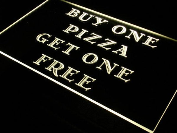 ADVPRO Pizza Buy One Get One Free Cafe Neon Light Sign st4-s019 - Yellow