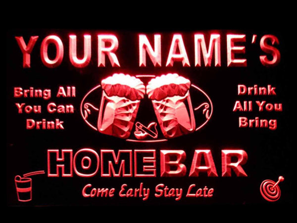 ADVPRO Name Personalized Custom Home Bar Beer Neon Light Sign st4-p-tm - Red