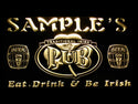 ADVPRO Name Personalized Custom Irish Pub Shamrock Bar Beer Neon Sign st4-pa-tm - Yellow