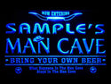 ADVPRO Man Cave Name Personalized Custom Game Room Cowboys Bar Beer LED Neon Sign st4-pb-tm - Blue