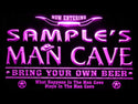 ADVPRO Man Cave Name Personalized Custom Game Room Cowboys Bar Beer LED Neon Sign st4-pb-tm - Purple