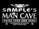 ADVPRO Man Cave Name Personalized Custom Game Room Cowboys Bar Beer LED Neon Sign st4-pb-tm - White