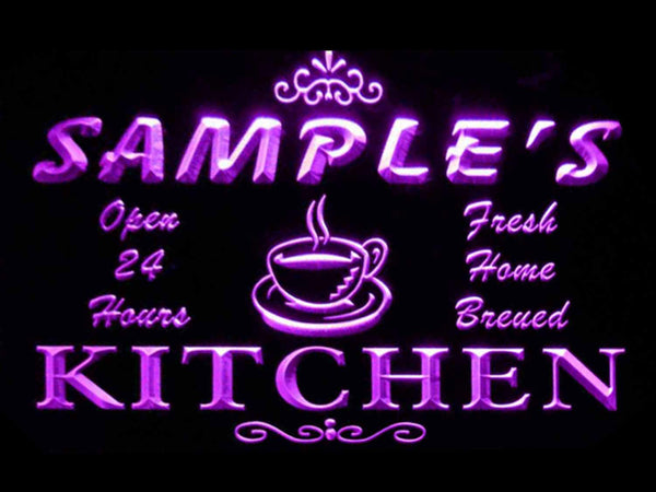 ADVPRO Name Personalized Custom Mom Kitchen Bar Neon Sign st4-pc-tm - Purple