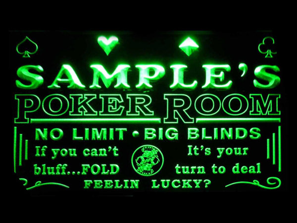 ADVPRO Name Personalized Custom Poker Casino Room Beer Bar Neon Sign st4-pd-tm - Green