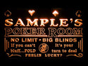 ADVPRO Name Personalized Custom Poker Casino Room Beer Bar Neon Sign st4-pd-tm - Orange