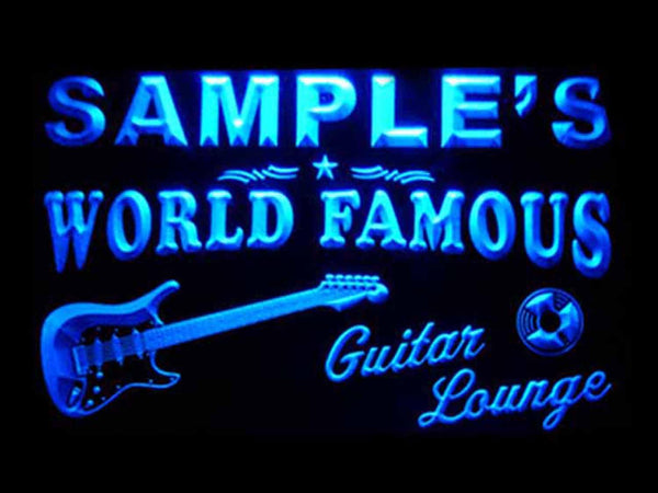 ADVPRO Name Personalized Custom Guitar Band Room Bar Beer Neon Sign st4-pf-tm - Blue