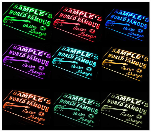 ADVPRO Name Personalized Custom Guitar Band Room Bar Beer Neon Sign st4-pf-tm - Multicolor