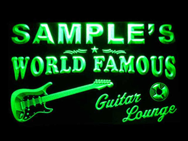 ADVPRO Name Personalized Custom Guitar Band Room Bar Beer Neon Sign st4-pf-tm - Green