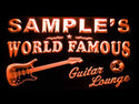 ADVPRO Name Personalized Custom Guitar Band Room Bar Beer Neon Sign st4-pf-tm - Orange