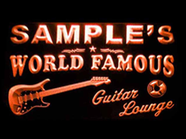ADVPRO Name Personalized Custom Guitar Band Room Bar Beer Neon Sign st4-pf-tm - Orange