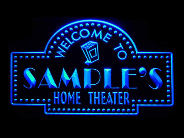 ADVPRO Name Personalized Custom Home Theater Bar Neon Sign st4-ph-tm - Blue