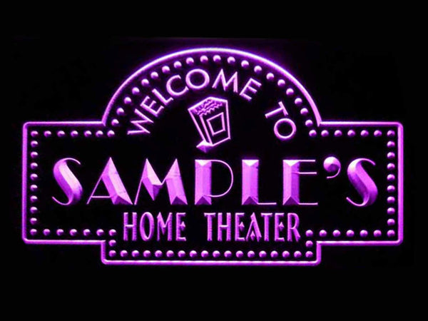ADVPRO Name Personalized Custom Home Theater Bar Neon Sign st4-ph-tm - Purple