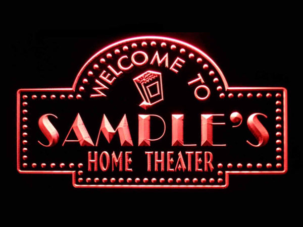 ADVPRO Name Personalized Custom Home Theater Bar Neon Sign st4-ph-tm - Red