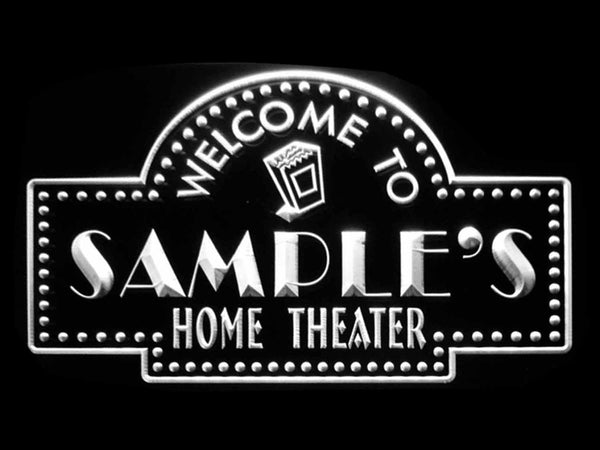 ADVPRO Name Personalized Custom Home Theater Bar Neon Sign st4-ph-tm - White