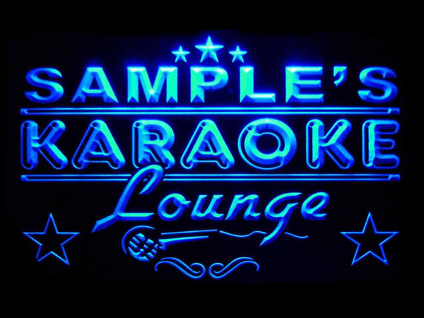 ADVPRO Name Personalized Custom Karaoke Lounge Bar Beer Neon Sign st4-pk-tm - Blue