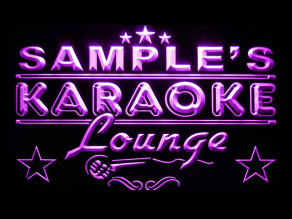 ADVPRO Name Personalized Custom Karaoke Lounge Bar Beer Neon Sign st4-pk-tm - Purple
