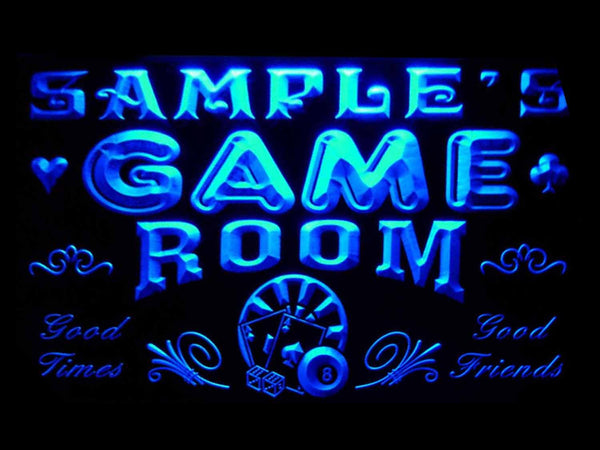 ADVPRO Name Personalized Custom Game Room Man Cave Bar Beer Neon Sign st4-pl-tm - Blue