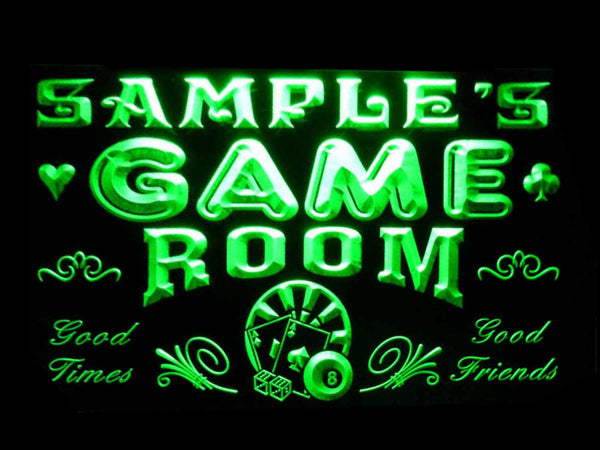 ADVPRO Name Personalized Custom Game Room Man Cave Bar Beer Neon Sign st4-pl-tm - Green