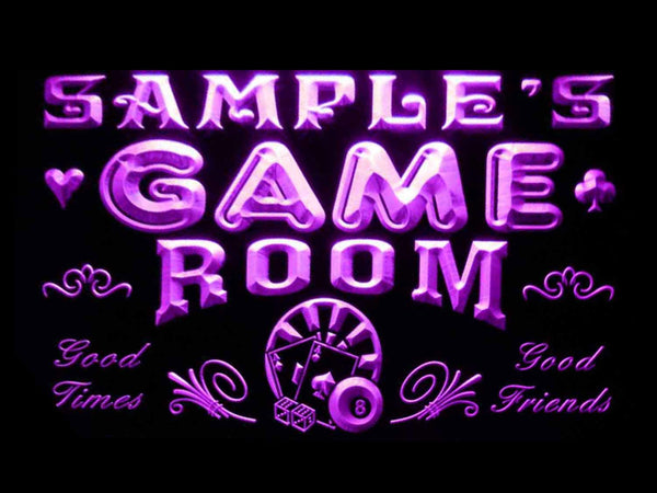 ADVPRO Name Personalized Custom Game Room Man Cave Bar Beer Neon Sign st4-pl-tm - Purple