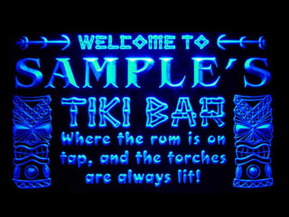 ADVPRO Name Personalized Custom Tiki Bar Beer Neon Light Sign st4-pm-tm - Blue