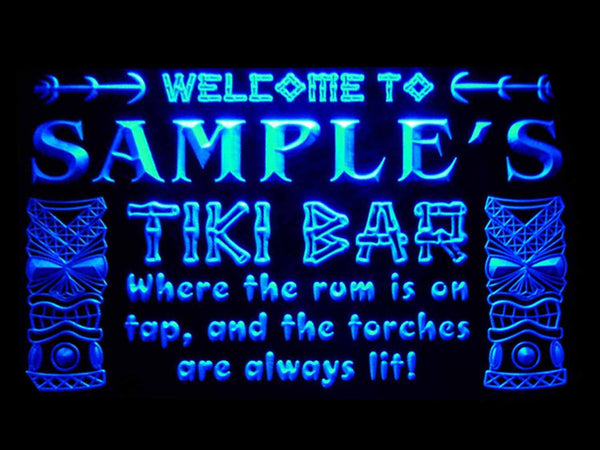 ADVPRO Name Personalized Custom Tiki Bar Beer Neon Light Sign st4-pm-tm - Blue